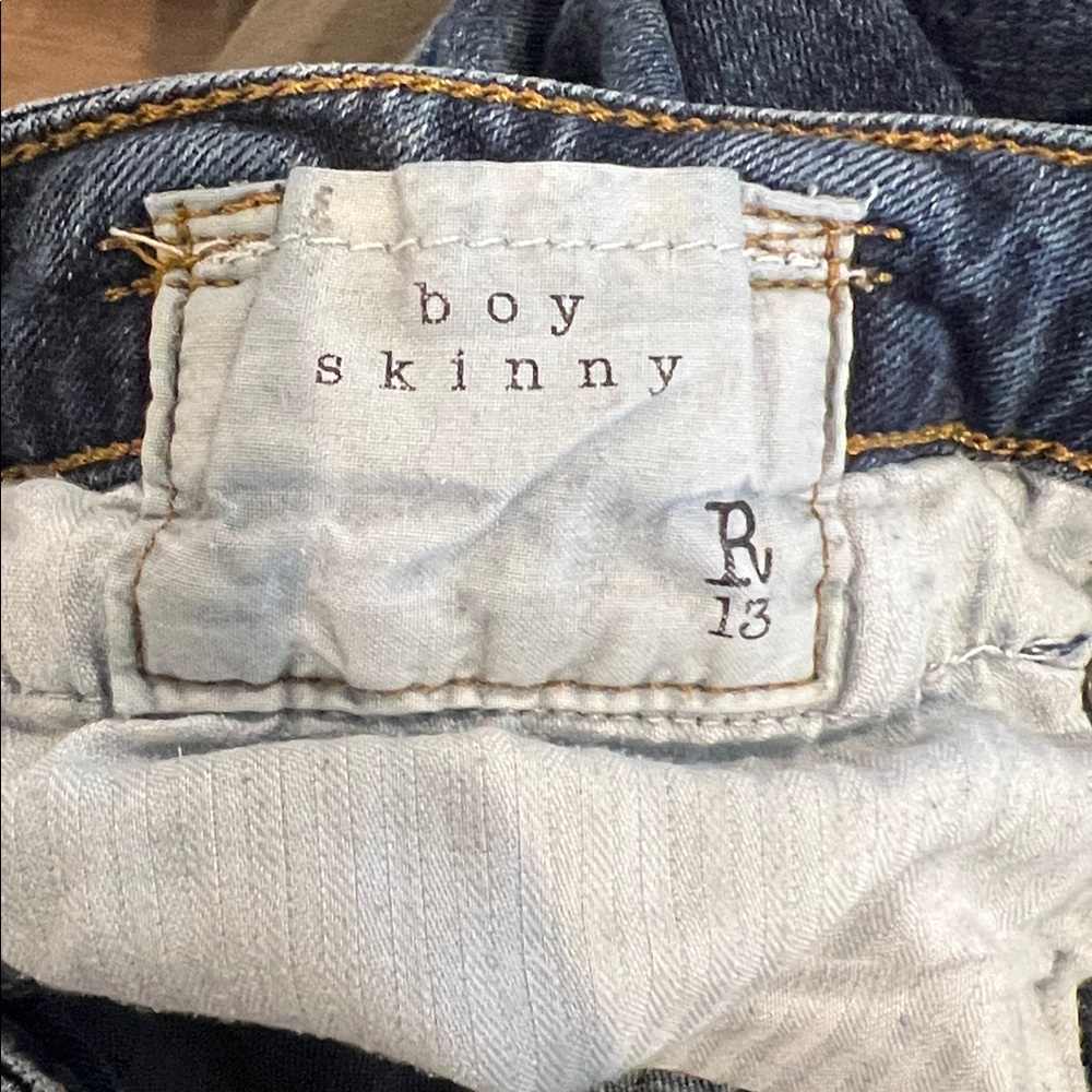 R13 Boy Skinny Jeans Made in Italy - Picture 6 of 7